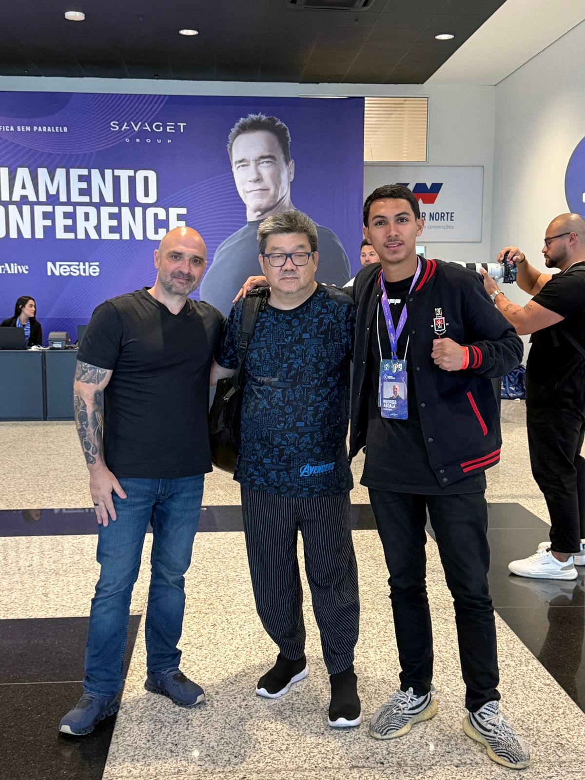 Rodrigo Abdala em evento da Arnold South America.